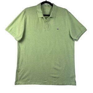 Vineyard Vines Slim Fit Mens Polo Shirt Light Green Sz L Golf Short Sleeve Polo